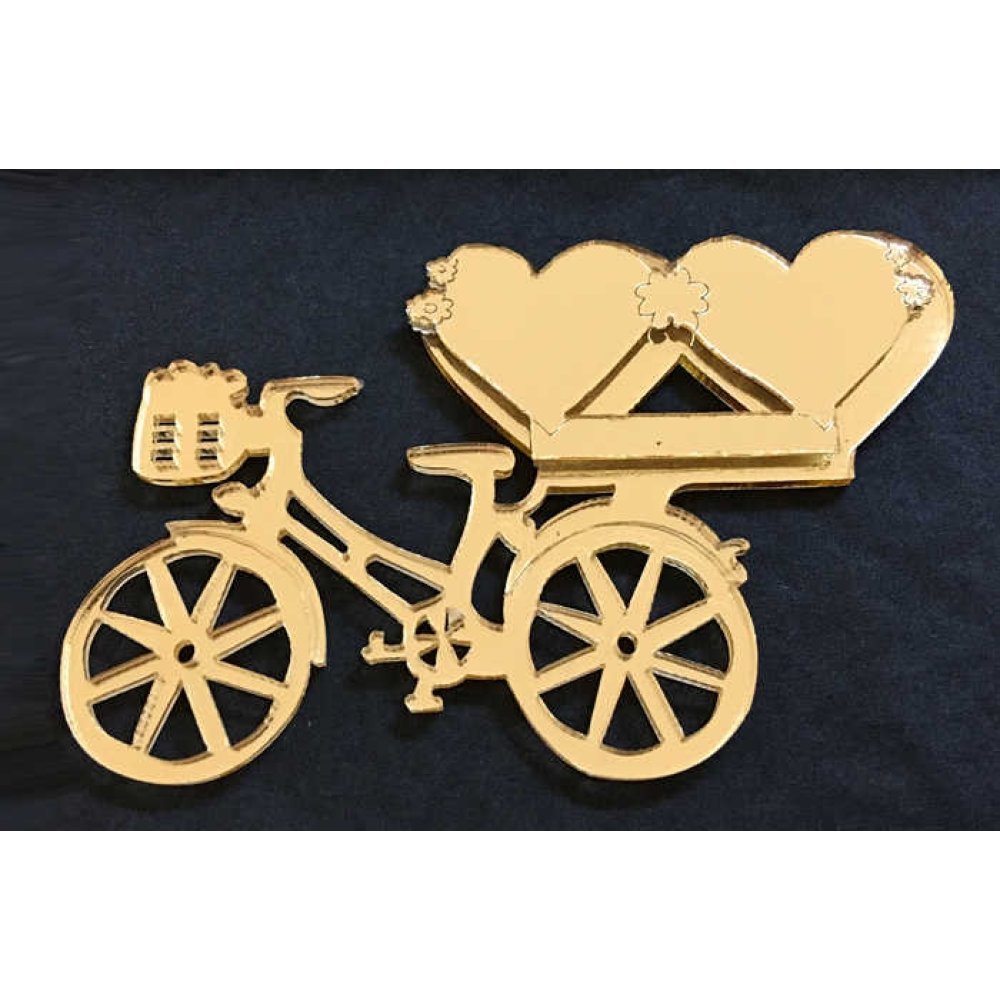 Bike Heart Plexi Two Floor Gold 4Mm Pk:10