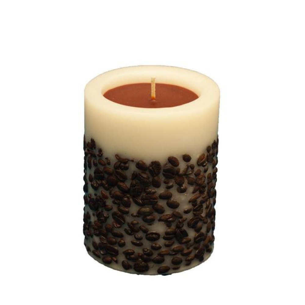 Large Coffee Bean Cylinder Candle