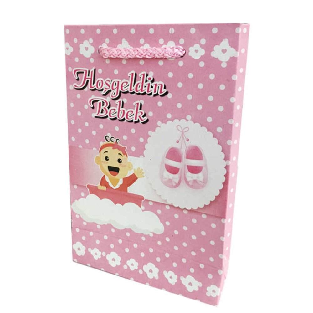 Bag Carton 12X17 Welcome Baby Pink Pk:25-30