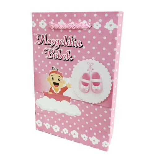 Bag Carton 12X17 Welcome Baby Pink Pk:25-30