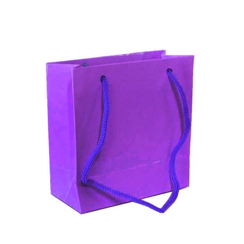 Bag Carton Tiny Size Plain Color 11X11 Purple P50-30