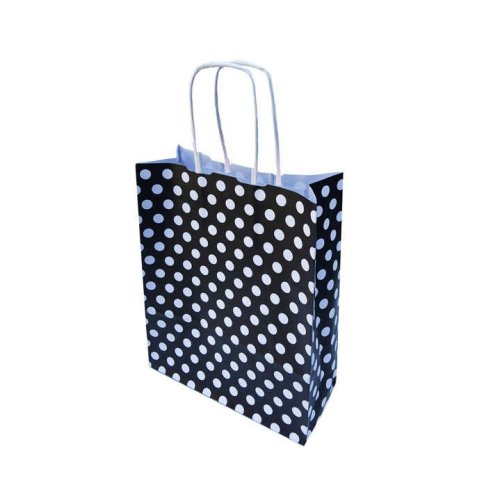 Bag Kraft Small Size Black Point 19X24 P25-16