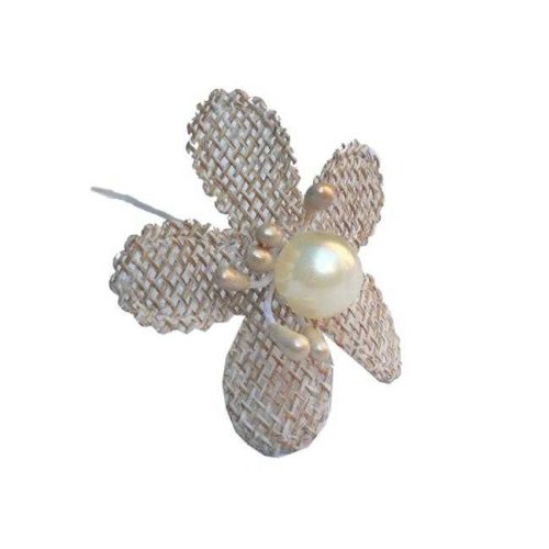 Natural With Pearl Floral And Bud P72-Kl100