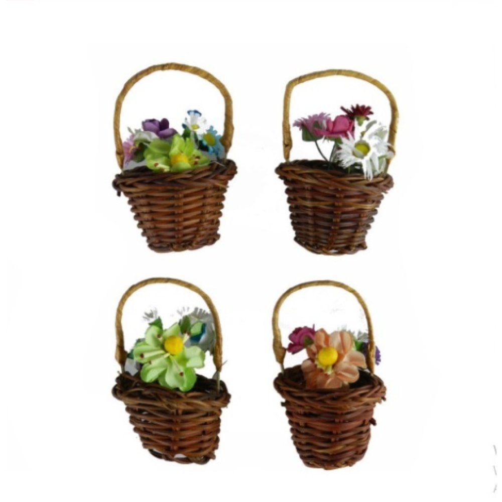Flower Basket Design Magnet