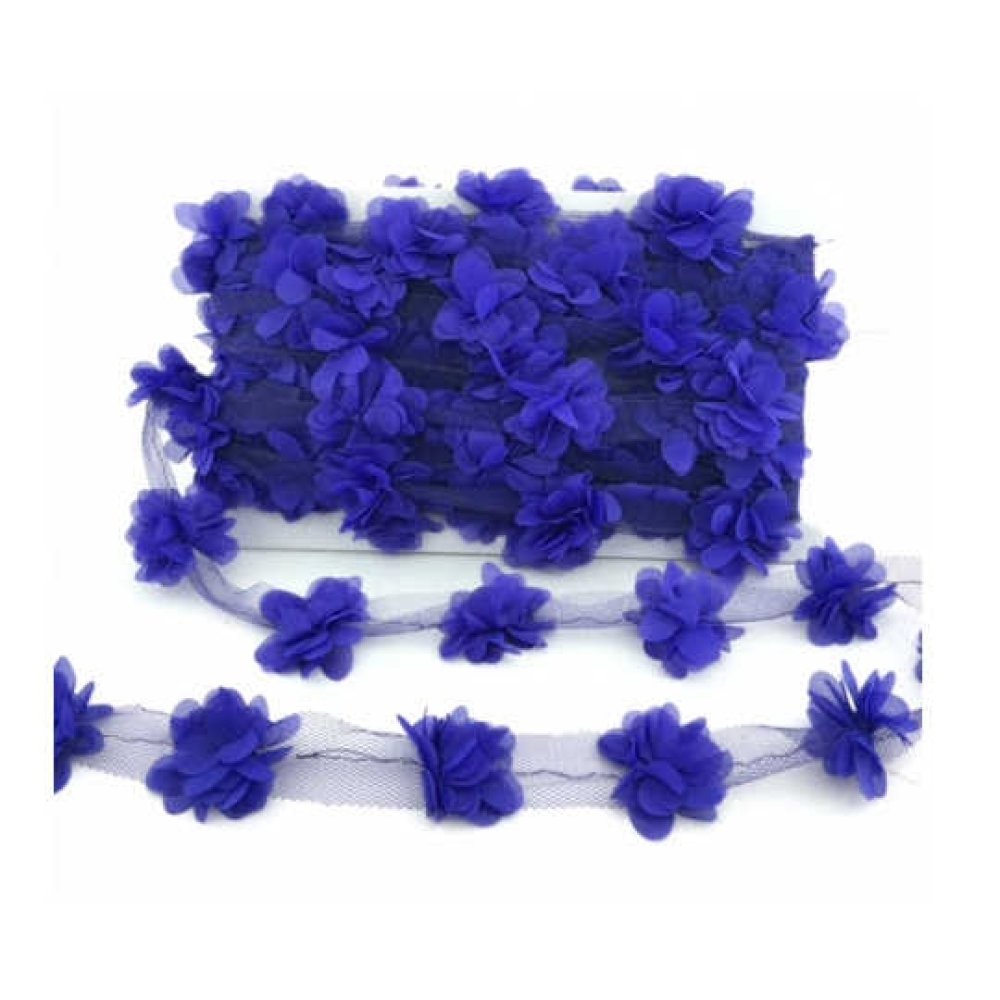 Flower Tulle Laz.Cut.Small Lacv.P10Yrd(150Pcs.)P1-10
