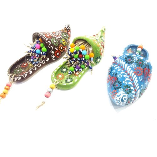 Tile Patterned Wheelchair Wall Balcony Ornament