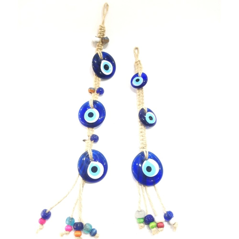 Decorative Triple Evil Eye Beads