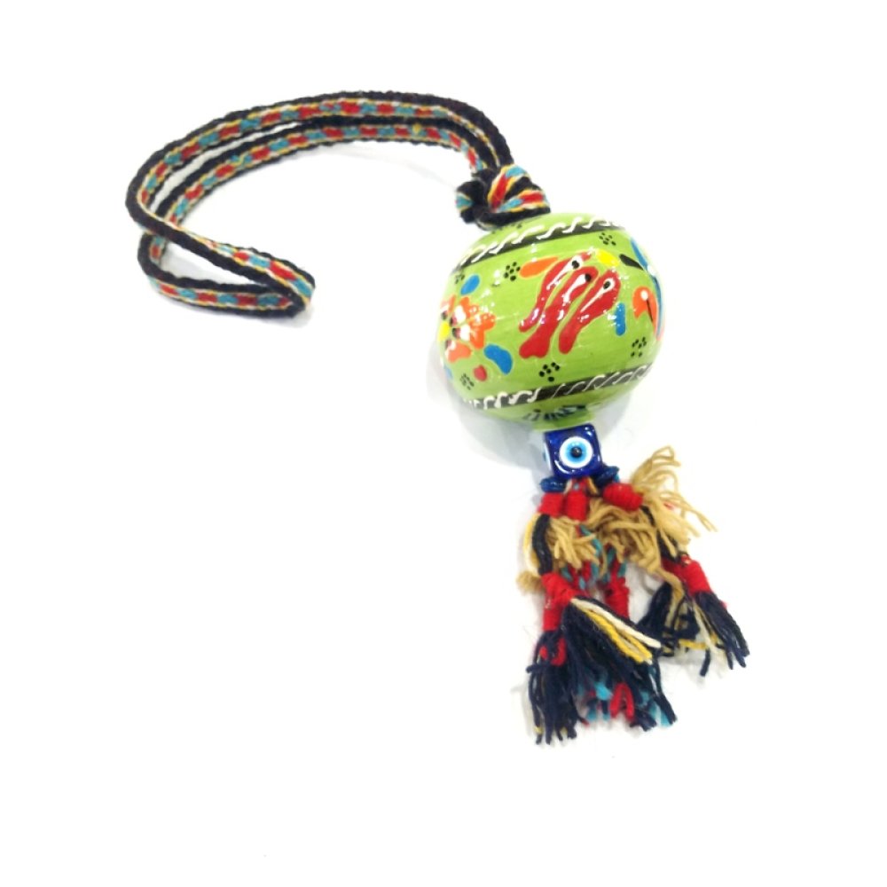 Decorative Tile Embroidered Ceramic Charm Holder