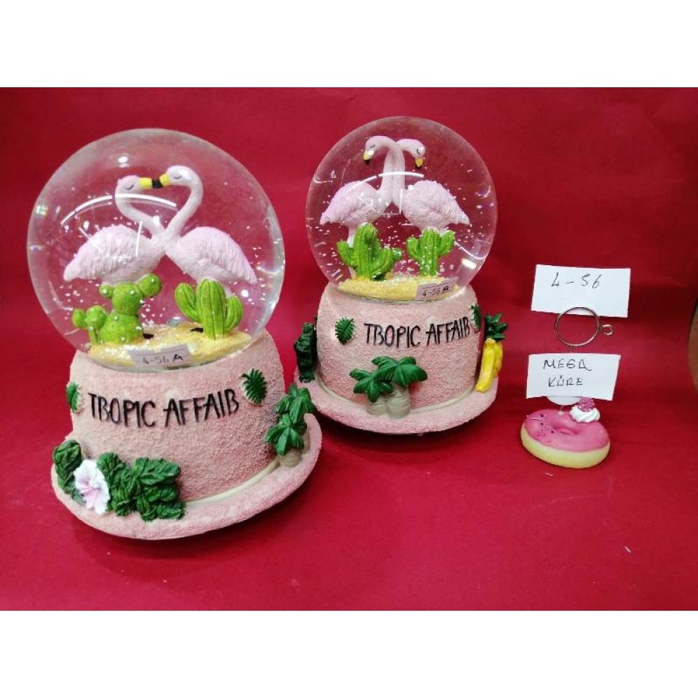 Flamingo Sphere Rotating 360 Degrees Around