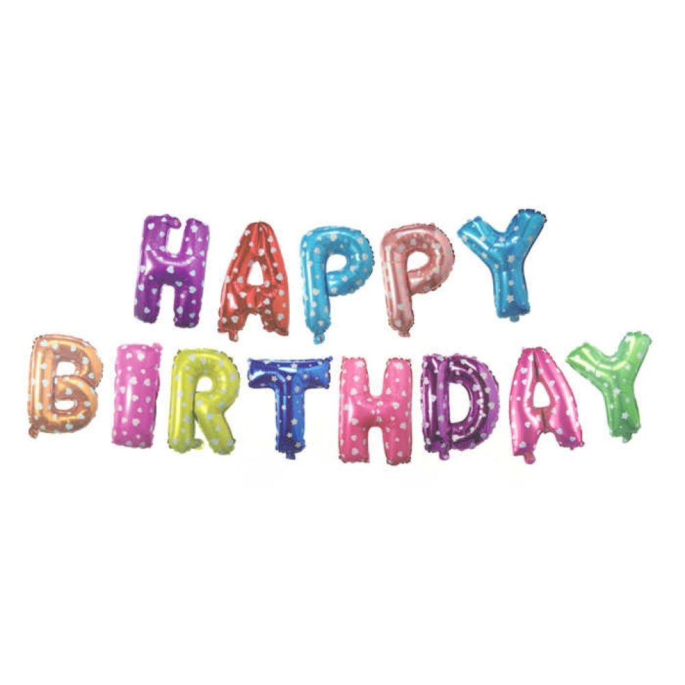 Foil Balloon Happybirthday Color 16Inc Pk:1 Kl:150