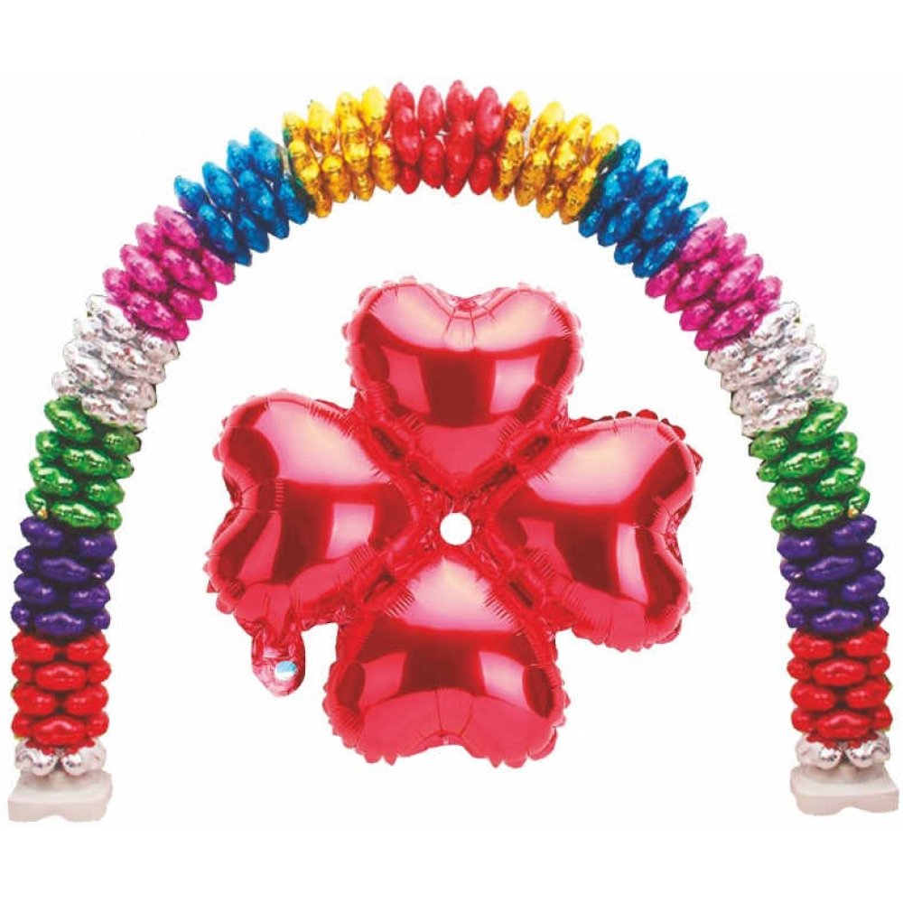 Foil Balloon Heart Flower Model Red 13 Inc Pk:1 Kl:400