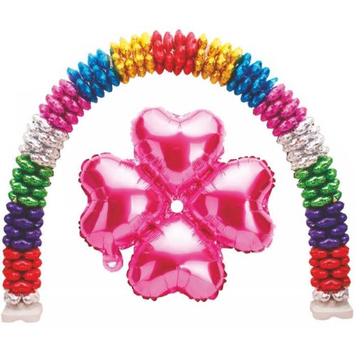 Foil Balloon Heart Flower Model Pink 13 Inc Pk:1 Kl:400