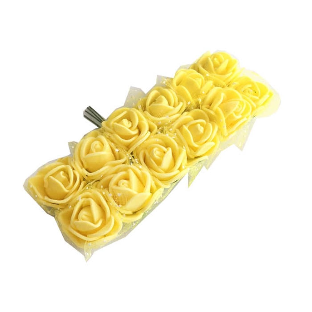 Rose Latex Tulle Yellow Pk:144 Kl:100