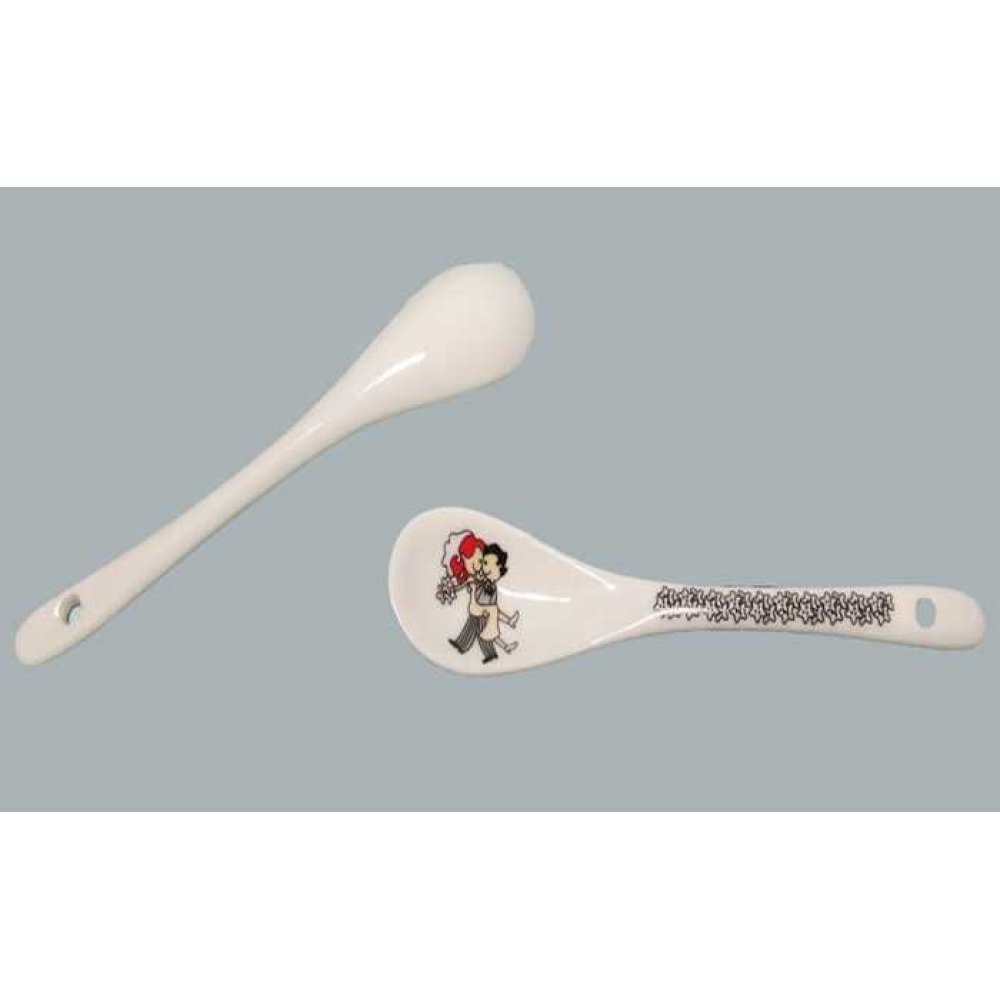 Spoon Ceramic Bride Groom P10-480
