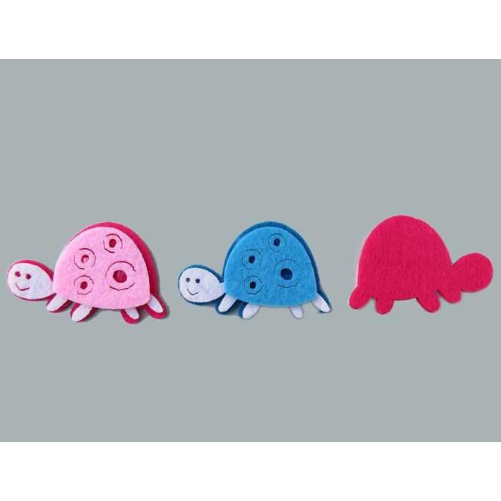 Felt Turtle Pink P50-100