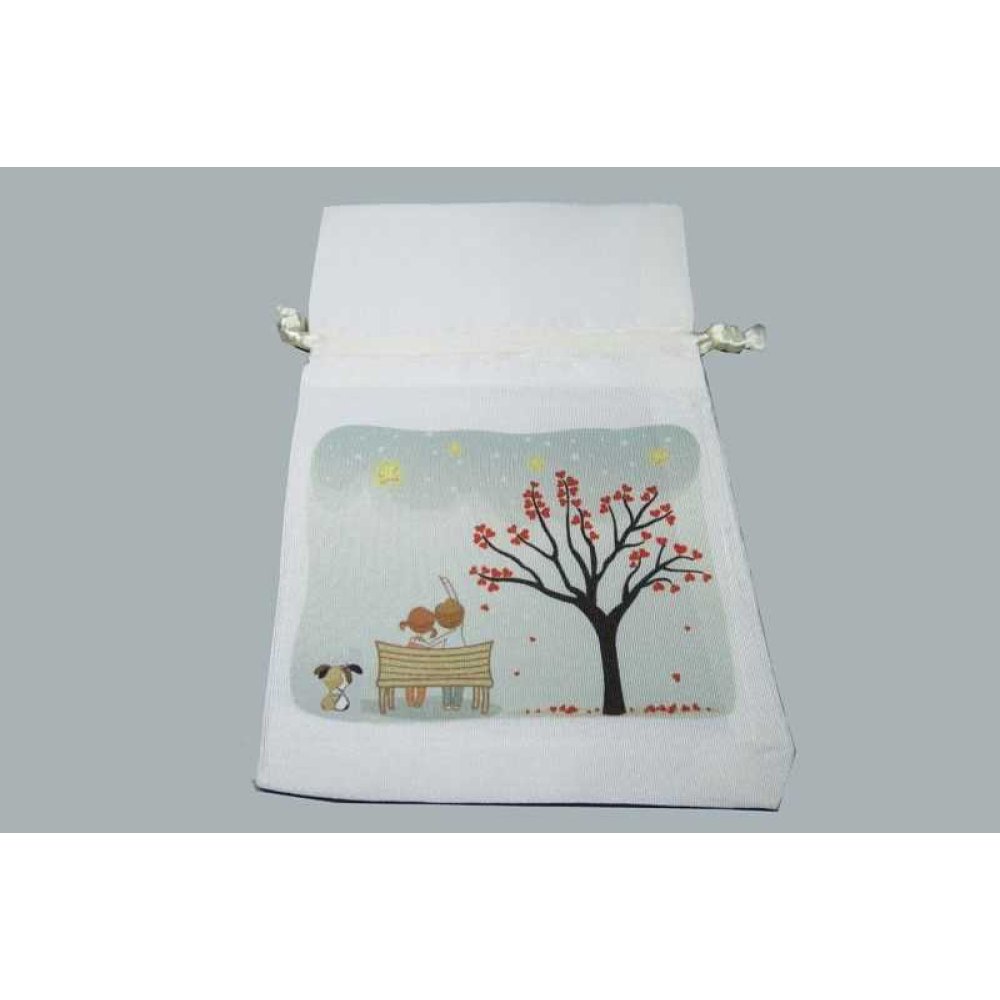 Pouch Bride Groom On The Bench P20