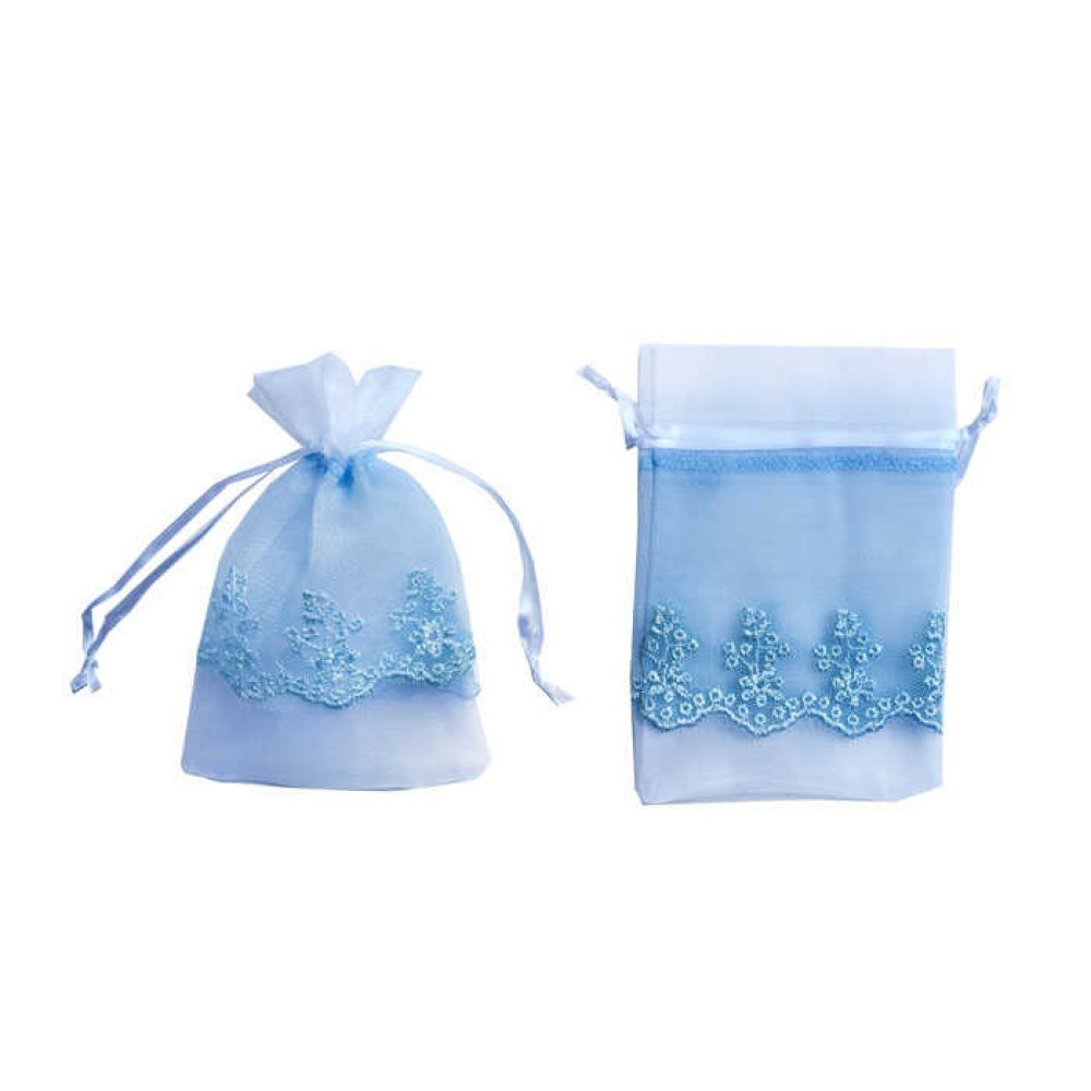 Pack Organze Top Satin Tull Blue 9X14 20-100