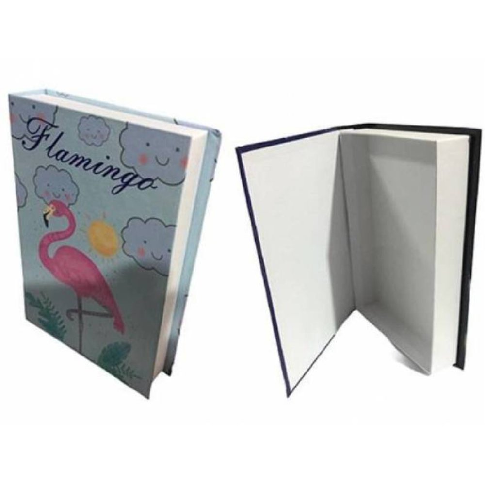 Book Shaped Flamingo Gift Box