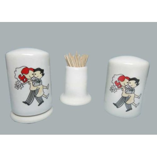Ceramic Bride Groom P10-240