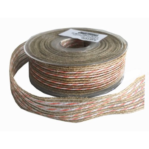 Ribbon Jute Cross Wick 2.5 Cm 10M Pink Pk:1 Kl:40