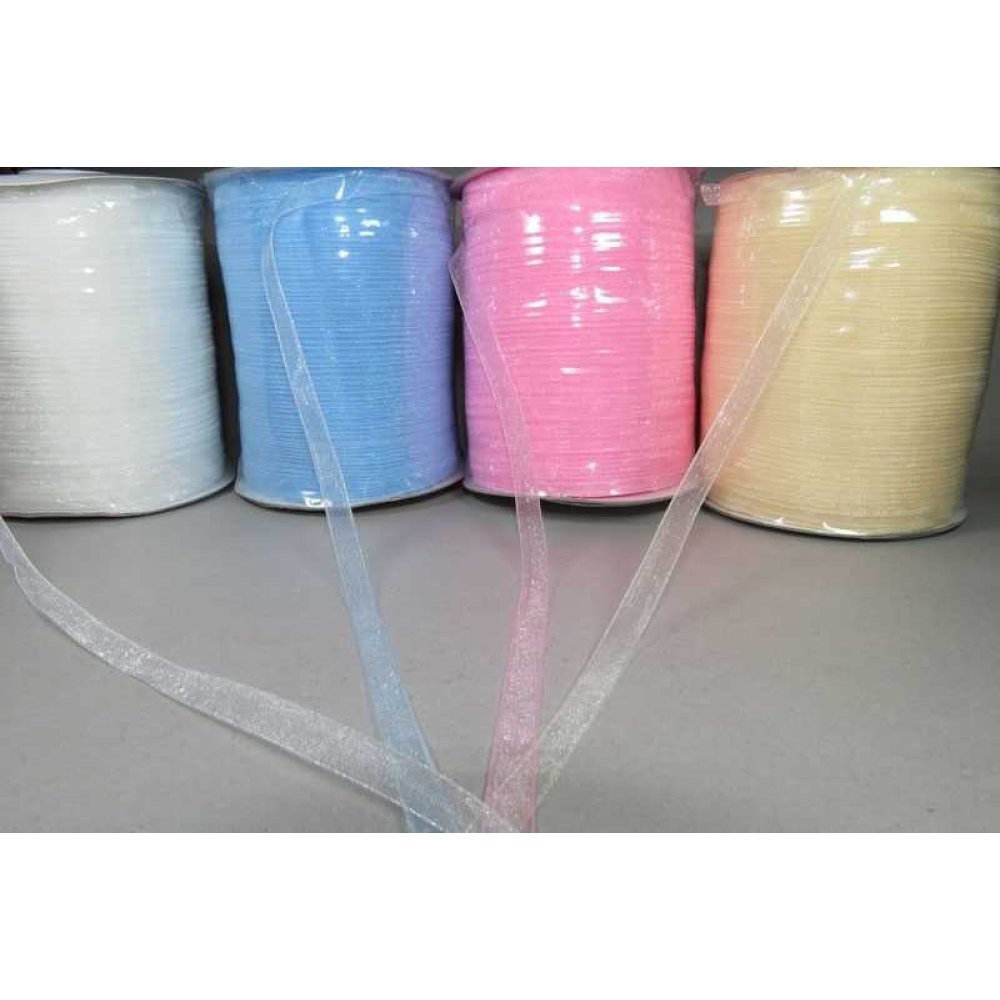 Ribbon Organze Cream 6Mm 500Yard-60