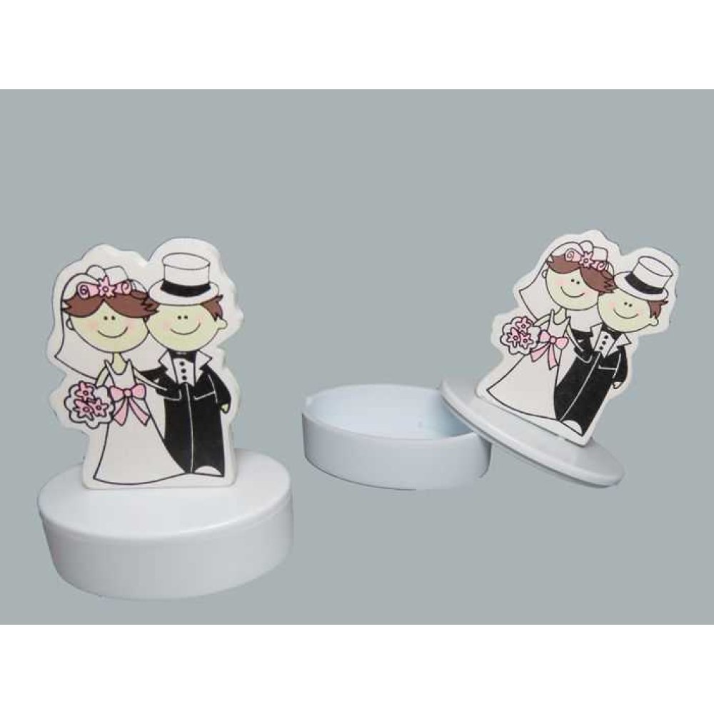 Box Wood Top Bride Groom P10-400