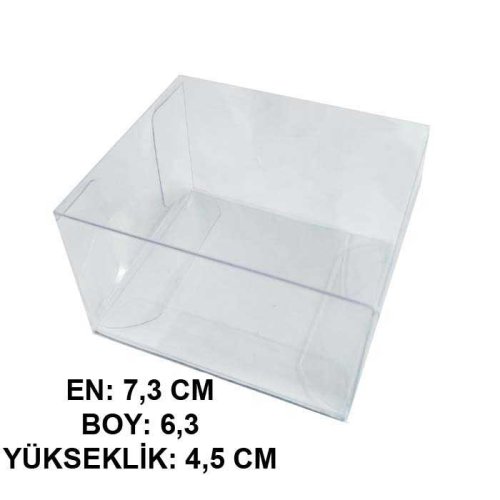 Box Acetate Square 6,3X4,5X8X7,3 Cm Pk:50 Kl:40