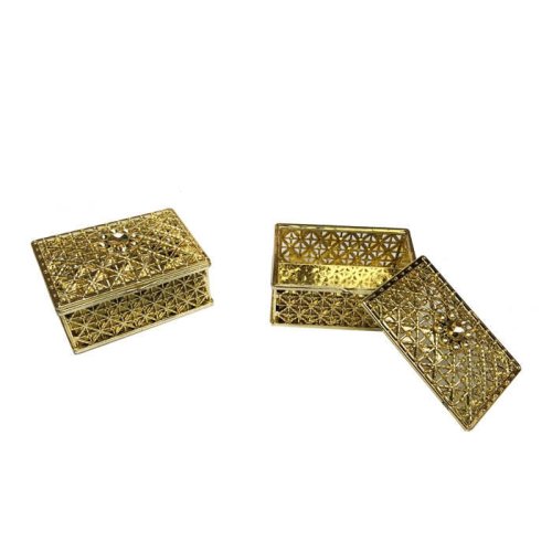 Box Rectangular Big Gold 8*5.5Cm P10-400