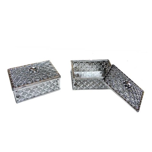 Box Rectangular Large Silver 8*5.5Cm P10-400