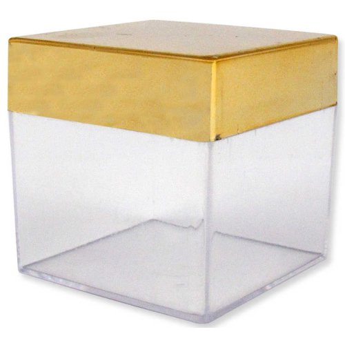 Box Square Gold 5X5Cm Pk:12 Kl:552