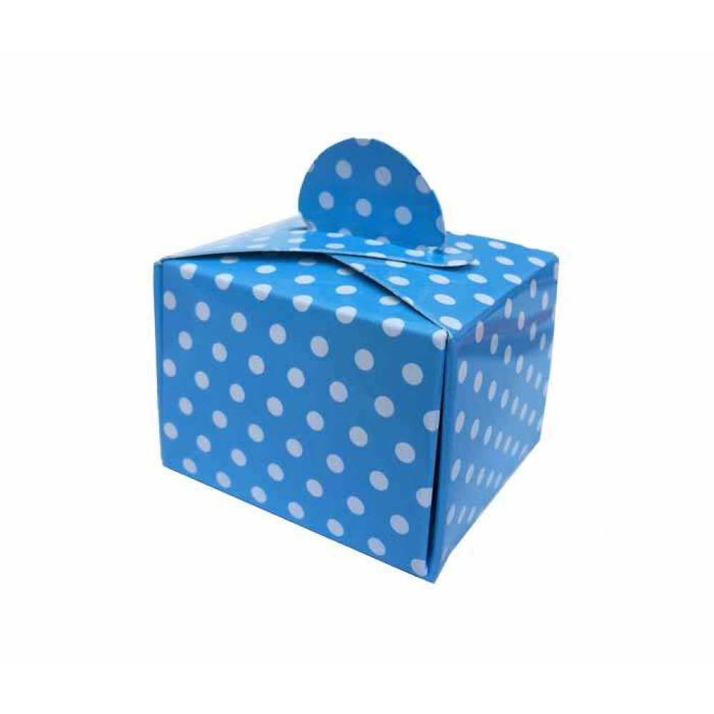 Turkish Delight Holder Cardboard Dotted Blue P50-75