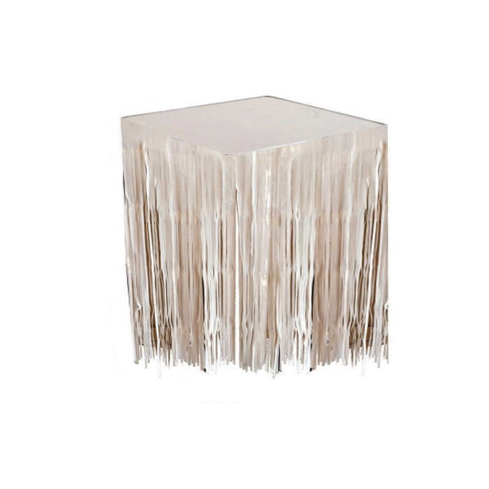 Table Edge Skirt And Fonus Metallized White P1-100