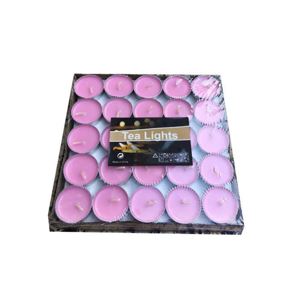 Candle Tealight Round 6 Grams Pink Pk:50 Kl:40
