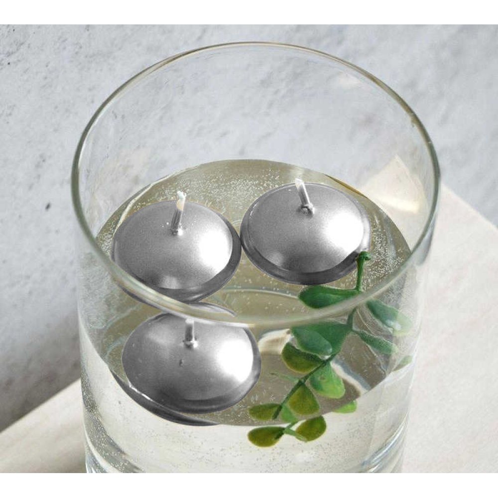 Mum Tealight Floating Candle Silver Pk:20 Kl:72