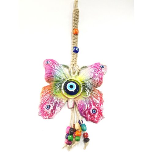 Evil Eye Beaded Decorative Pendulum Ornament