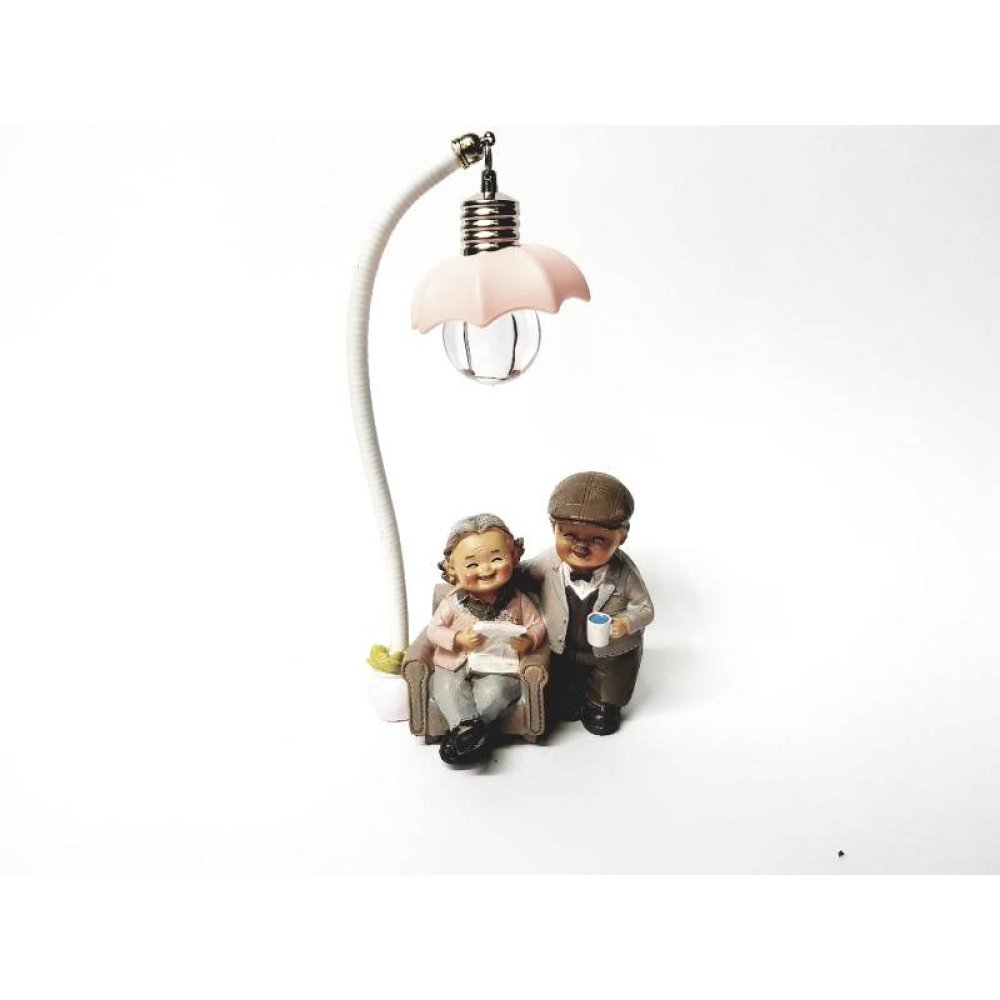Nine Dede Double Themed Decorative Table Lamp