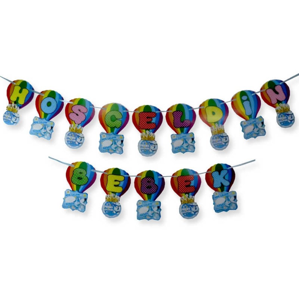 Middle Ornament Welcome Baby Prince Blue Pk:10-300