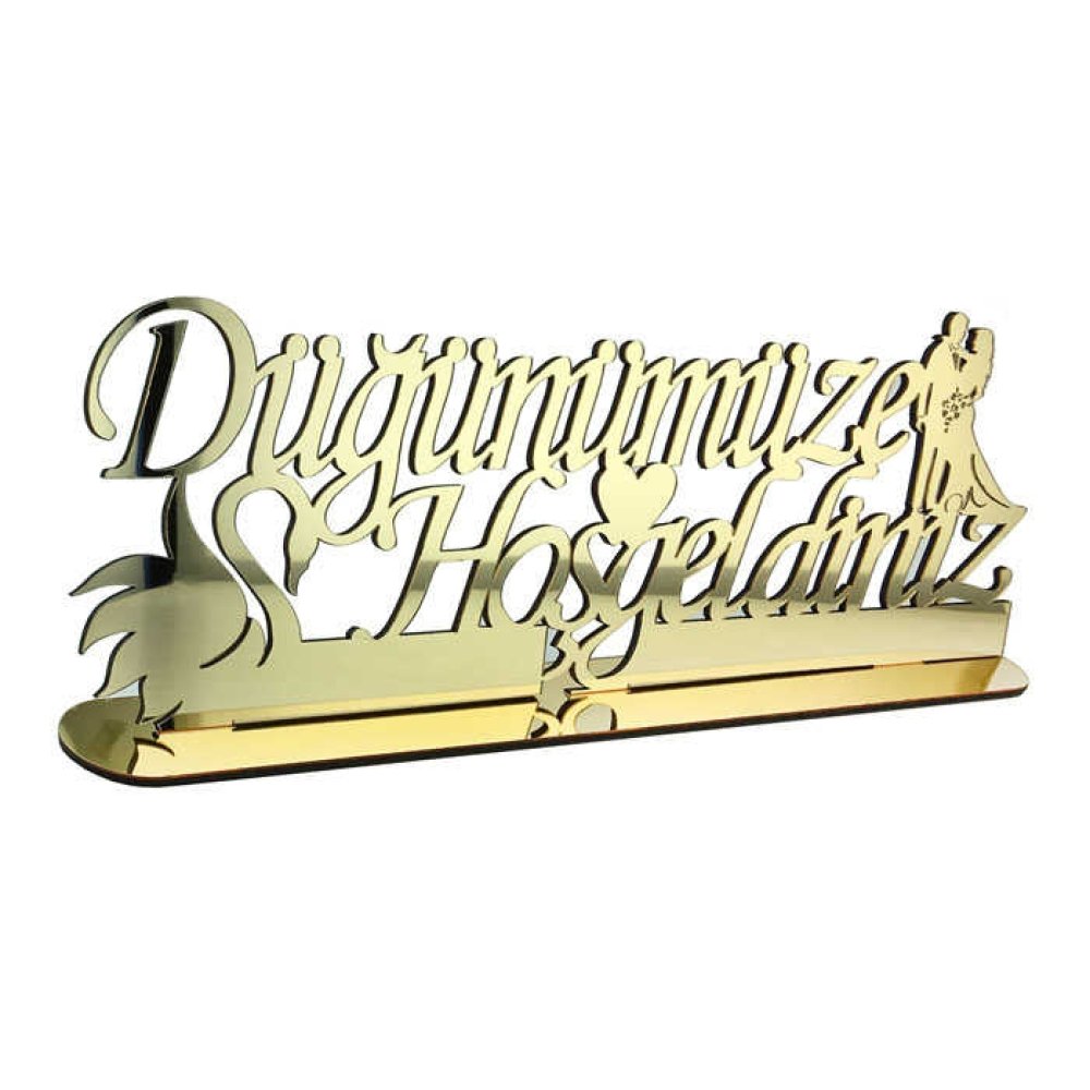 Welcome To Our Wedding Plexi Table Title Altnp1