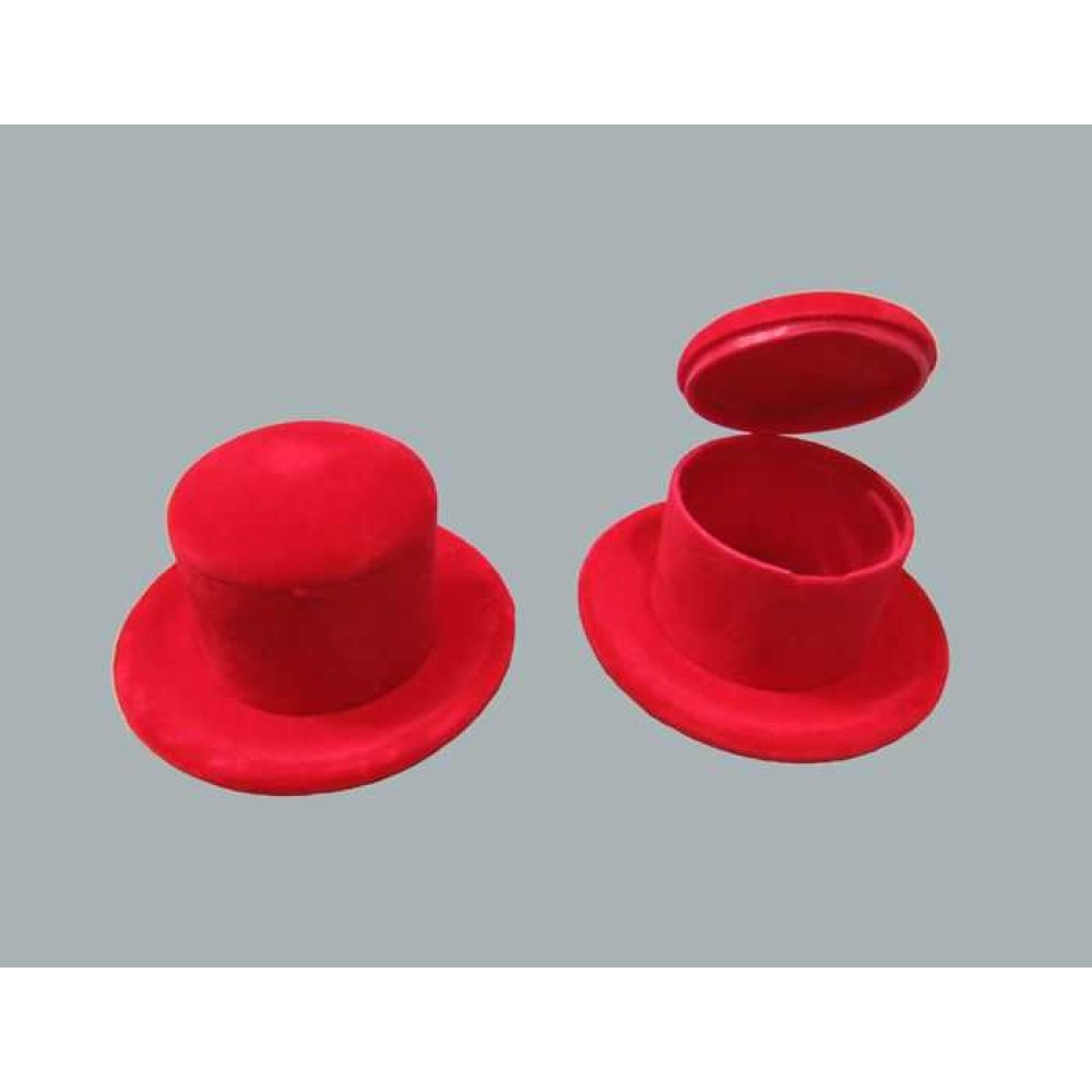 Hat Box Flock Coating Red Pk:10-400