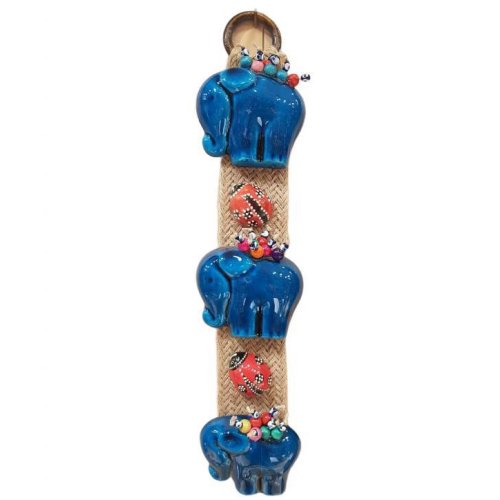 Ceramic Elephant Wall Balcony Ornament Pendulum