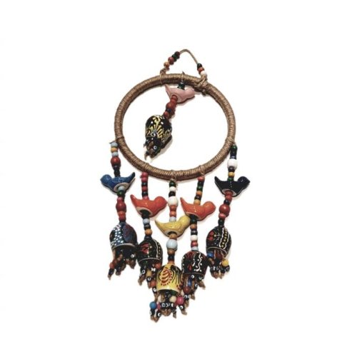 Ceramic Bird Hanging Ornamental Pendulum