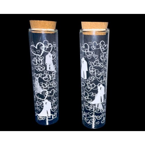 Long Bottle Bride Groom Patterned Pk:10 Kl:800