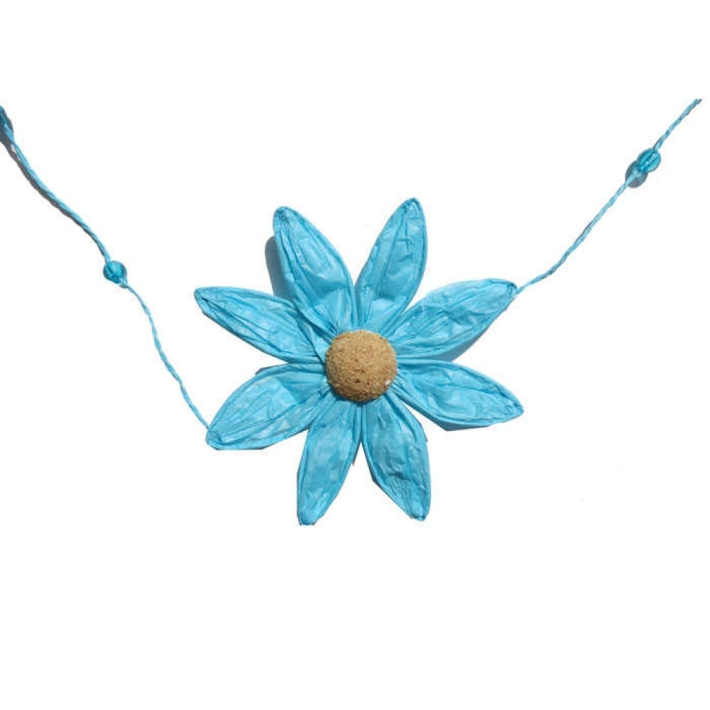 Ornamental Daisy Flower 5 Piece Blue P1-240