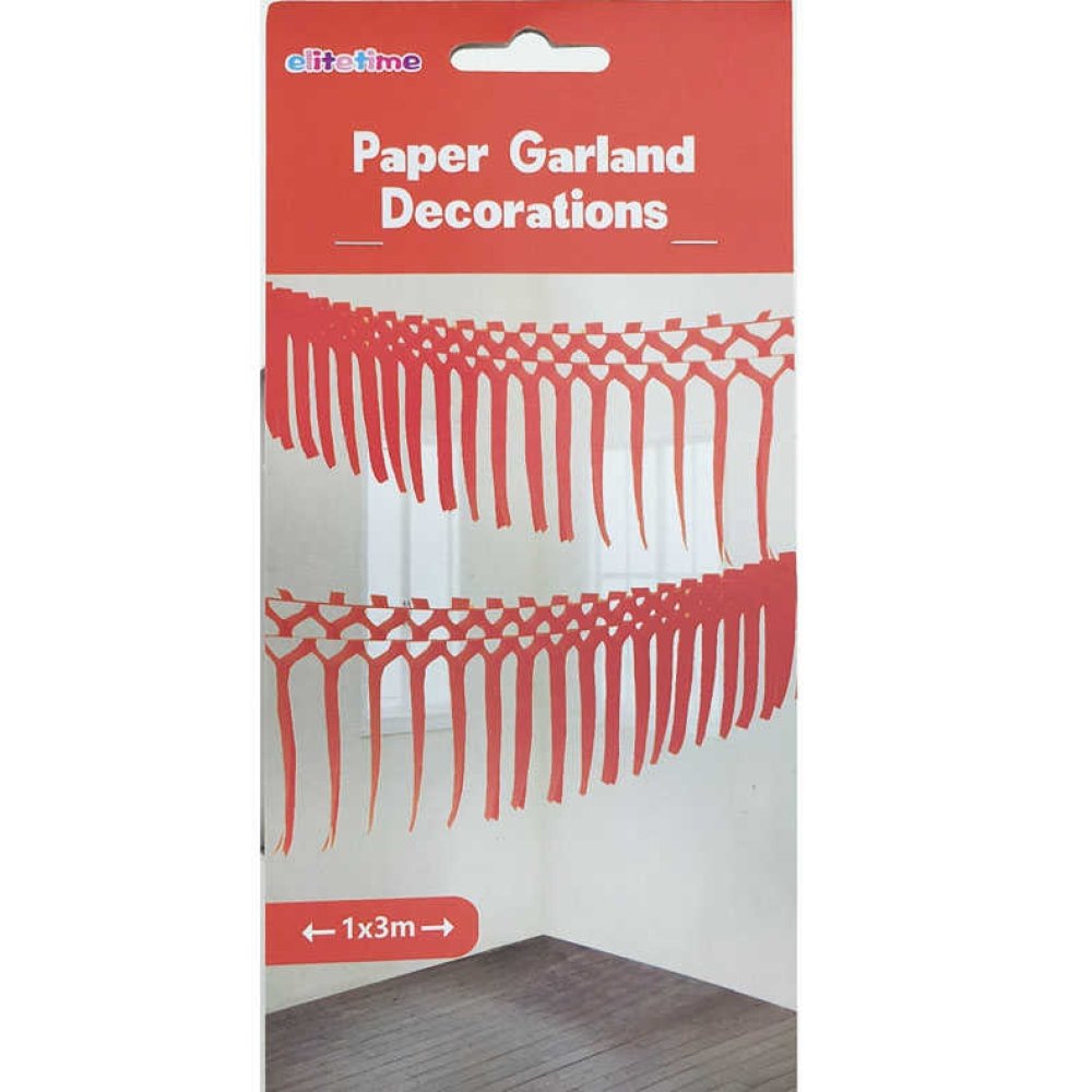 Ornament Uzar For Background Red 3Mt Pk:1 Kl:240