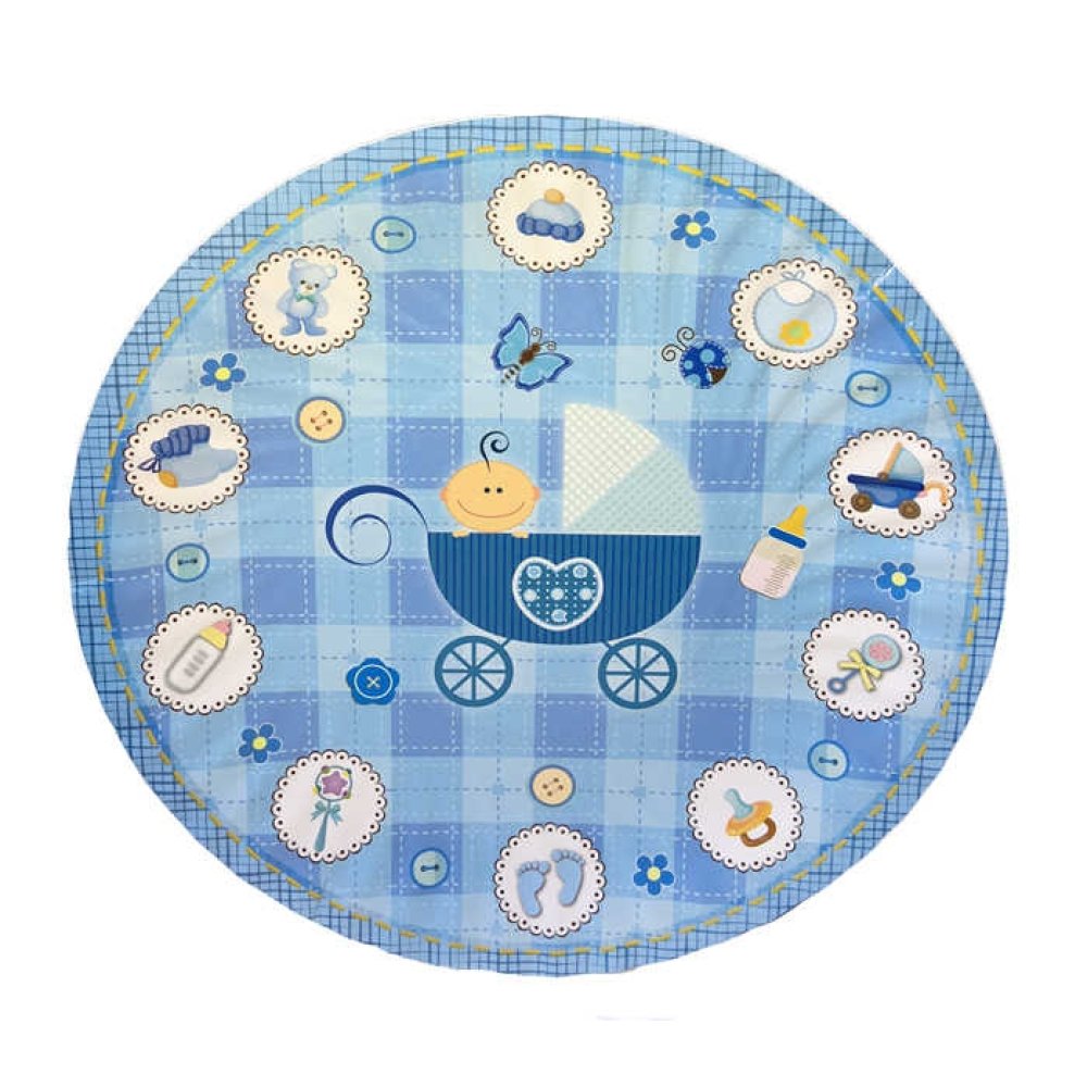 Plate Carton Stroller Blue 23Cm P8-180