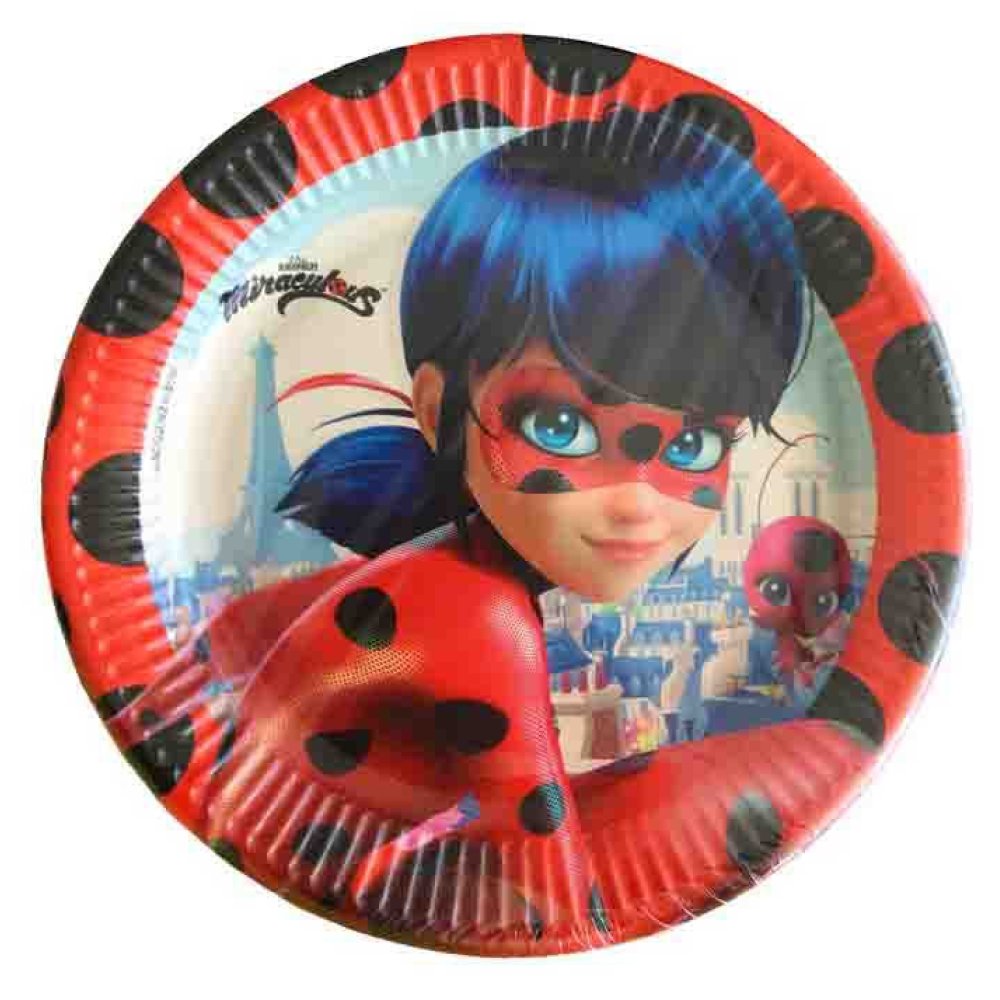 Tabak Miraculous 23 Cm Pk:8 Kl:25