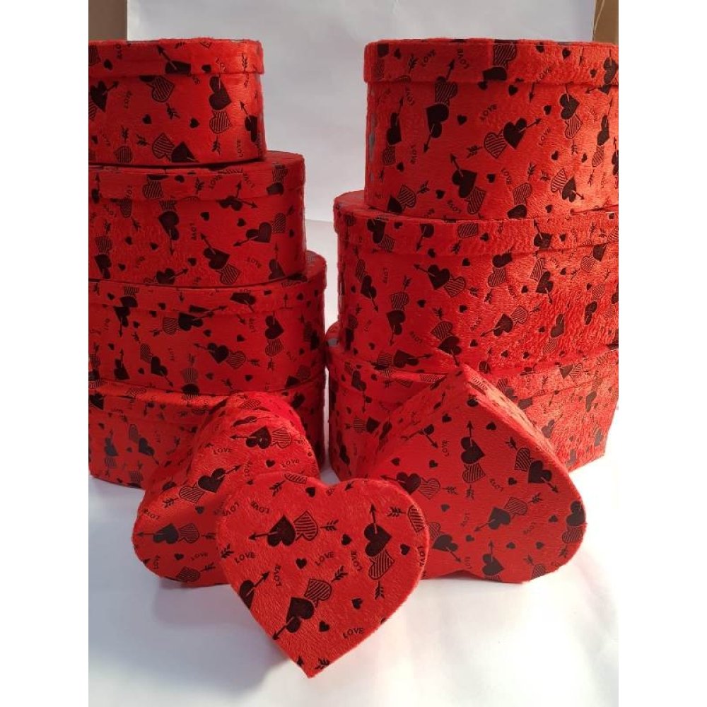 Wholesale 10 Red Heart Gift Box