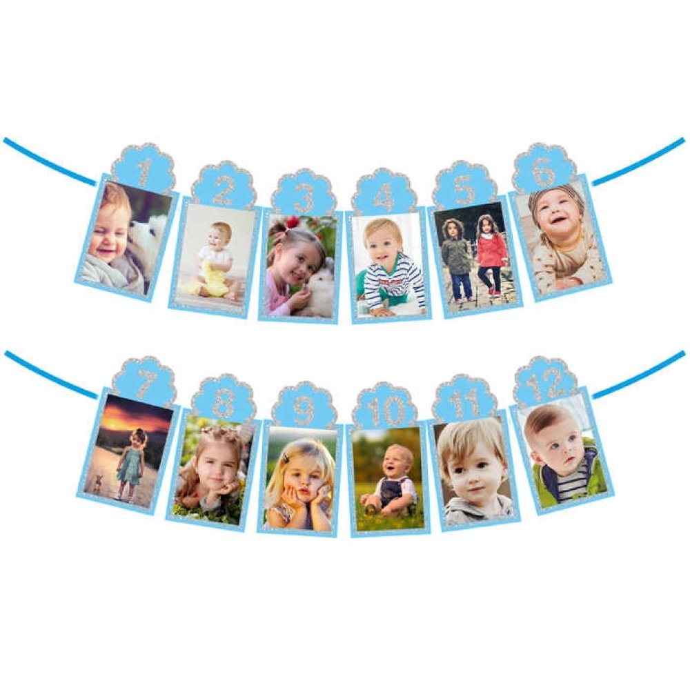 Wholesale 12 Months Baby Frame Blue