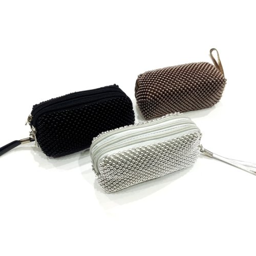 Wholesale 3 Zipper Beaded Cigarette Wallet
