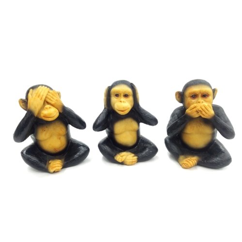 Wholesale 3-Piece Monkey Trinket I Didn't See I Didn't Hear I Don't Know